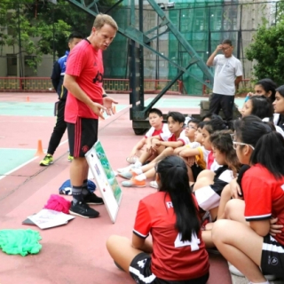 Manchester United Football School headcoach Chris O&#039;Brien